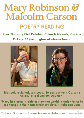 Poetry Reading: Mary Robinson & Malcolm Carson