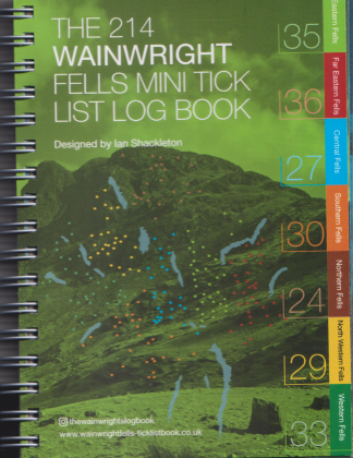 214 Wainwright Fells Mini Tick List Log Book